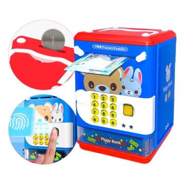 Imagem de Cofrinho Eletrí´nico Com Senha Para Notas E Moedas