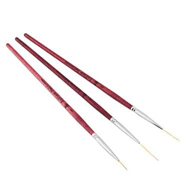 Imagem de Ainoli 3pcs Nail Art Liner Pintura Juba Pincel Caneta Desenho Unhas Conjunto de ferramentas de manicure DIY