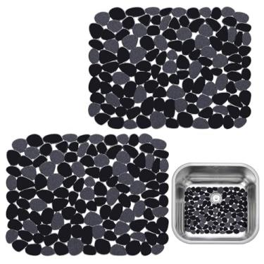 Imagem de Tapetes de pia de cozinha - forro de drenagem de seixos | de tapete de lavatório | para casa de banho despensa lavanderia porão garagem balcão de área de lavagem de louça