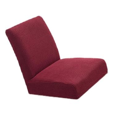 Imagem de WeiLaiKeQi Capa de Almofada Curta para Decoração de Recepções de Casamento E Bares, Vinho vermelho, Tamanho real