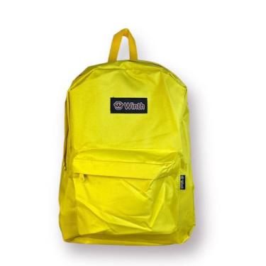 Imagem de Mochila Escolar Juvenil Alças Ajustáveis Winth BPG31804, Amarelo, 00
