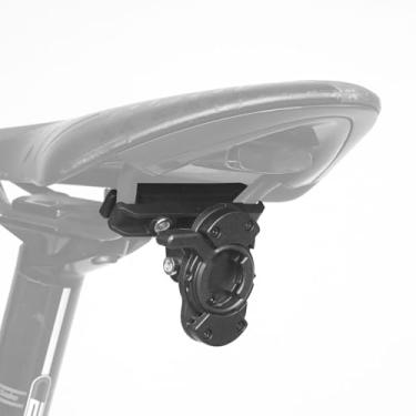 Imagem de NELboNs Suporte de lanterna traseira de bicicleta compatível com Gar min Varia RCT 715, interface de câmera de ação, suporte de conversão de almofada de assento de bicicleta para bicicletas de estrada