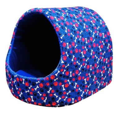 Imagem de Cama De Cachorro -Macia Aconchegante e Quente Para Inverno-Tamanhos M, G, GG(Azul Osso,EXTRA GRANDE)