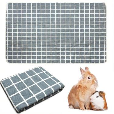 Imagem de PINVNBY Forro de gaiola de coelho, forro de gaiola de porquinho da índia de lã lavável, forro de gaiola de porquinho-da-índia reutilizáveis para filhotes de filhotes de hamster chinchila gatos (100 cm
