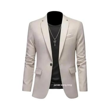 Imagem de Blazer Casual De Alta Qualidade Para Homens, Terno De Casamento Para N