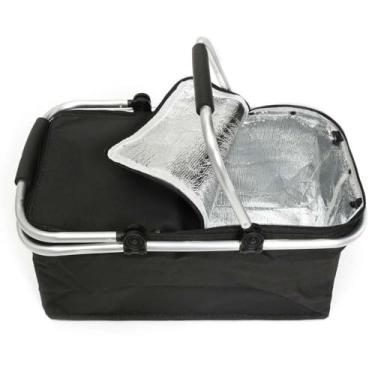 Imagem de Bolsa Térmica Impermeável 30L Com Alça Caixa Dobrável Viagem