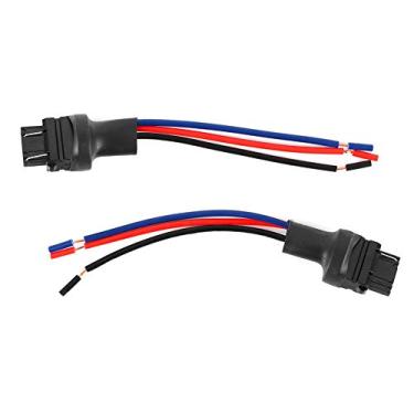 Imagem de 2 pçs 3157 macho soquete conector pré fiação adaptador de extensão fio suporte da lâmpada adaptador fio acabamento requintado para transformar luz