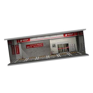 Imagem de simhoa Vitrine para exibição de miniaturas de carros em escala 1:64, caixa de armazenamento para colecionadores e expositores de bonecas, Loja de Aluguel de Carros