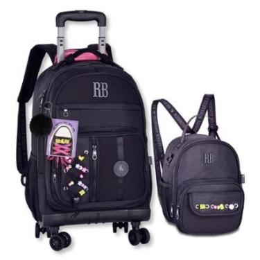 Imagem de Mochila Feminina Com Lancheira Térmica Kit Rebecca Bonbon-Feminino