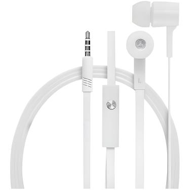 Imagem de Fone Intra-Auricular Microfone Anti-Ruído com Fio Cor:Branco