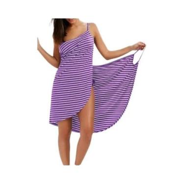 Imagem de Vestido Feminino De Cor Sólida, Saída De Praia, Biquíni, Sarong, Moda 
