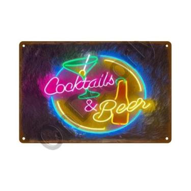 Imagem de Placa De Metal Vintage Para Bar, Pub, Clube, Caverna Do Homem, Arte De