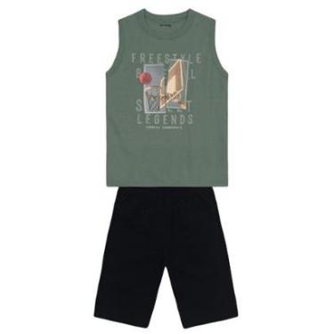 Imagem de Conjunto infantil menino de basquete Brandili-Masculino
