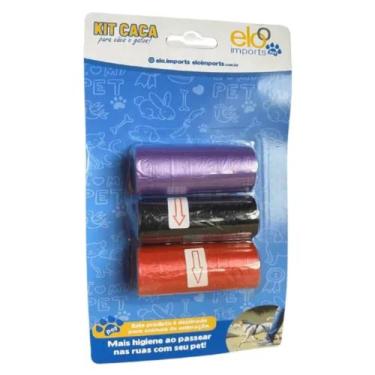 Imagem de Kit 3 Refil Cata Caca Cachorro Saquinho Biodegradável Pet - 0