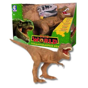 Imagem de Boneco Dino World Kids Tyranossaurus Rex Faz Sons de Dinossauro de Ver