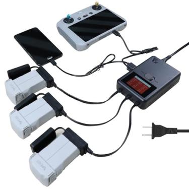 Imagem de LYONGTECH Carregador de bateria para drone DJI Mini 3, Mavic Mini 3 Pro, hub de carregamento rápido 5 em 1