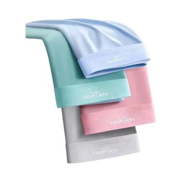 Imagem de Cuecas Boxer Masculinas De Seda Gelada 4 Peças Respiráveis E Frescas, 