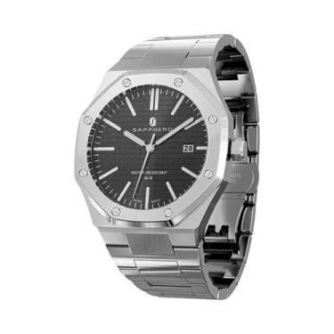 Imagem de Relógio Masculino Com Pulseira De Aço Inoxidável, Resistente À Água, C