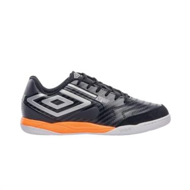 Imagem de Chuteira Umbro Pro 5 Bump Club Futsal Laranja e Preta 41