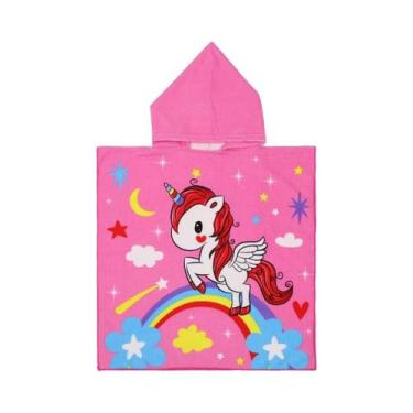 Imagem de Toalha De Banho Com Capuz Para Crianças, Robe De Praia Para Bebês - NO