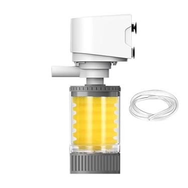 Imagem de Filtro para tanque de peixes – Coador potente multifuncional | Aerador silencioso e potente de vários estágios para recifes de água salgada de água doce, betta, tartaruga, axolote, camarão, lagoa de