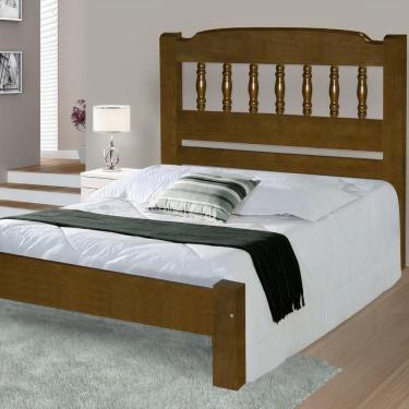 Imagem de Cama de Casal Viena de Madeira Angelim Imbuia