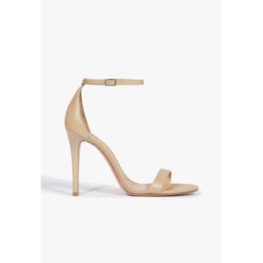 Imagem de Sandália Salto Alto Gisele em Couro Nude Schutz-Feminino