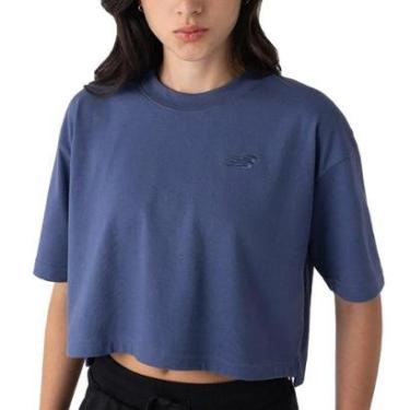 Imagem de Camiseta Cropped New Balance Small Logo Wt43536b ORIGINAL-Feminino