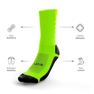 Imagem de Meia de Ciclismo Compressão Ultra Verde - 38 ao 44 - PITH