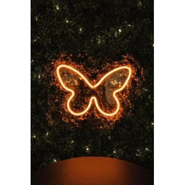 Imagem de Transforme seu Quarto com a Elegante Luminária Borboleta Neon de Luz S