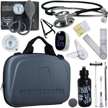 Imagem de Kit Fisioterapia Maleta Goniometro Martelo Buck Completo - Love Saude,
