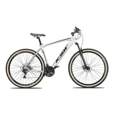 Imagem de Bicicleta Aro 29 KSW XLT Alumínio Kit 24 Marcha Freio Disco, Branco, P