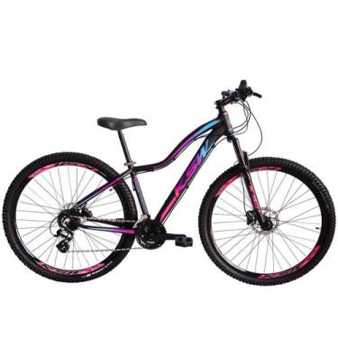 Imagem de Bicicleta Aro 29 KSW MWZA 2020 Feminino Altus 24v e Trava, Preto, Rosa