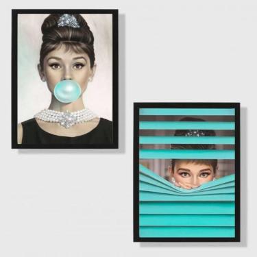 Imagem de Kit 2 Quadros Decorativos Audrey Tifanny