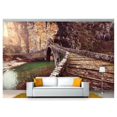 Imagem de Papel De Parede Estrada Caminho Floresta 3D Nes093 3M²