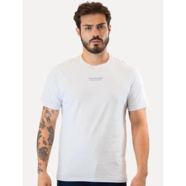 Imagem de Camiseta Calvin Klein Jeans Masculina Micrologo Registered Branca-Masculino