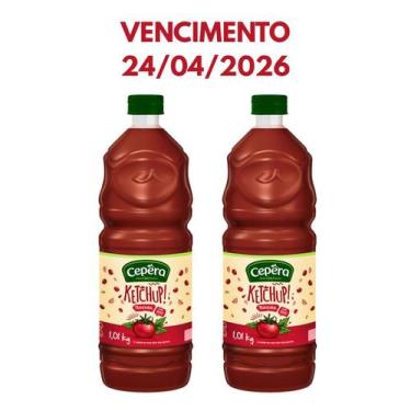 Imagem de Ketchup Cepêra 1kg Kit 2 Unidades Vencimento 24.04.2026
