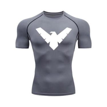 Imagem de Camiseta De Compressão Masculina De Secagem Rápida Para Corrida, Manga