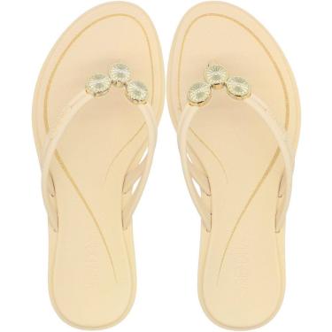 Imagem de Tamanco de Dedo Rasteiro Grendha Origens Apliques Feminino