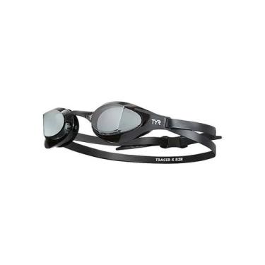 Imagem de Óculos de Natação TYR Tracer-X RZR Racing Lente Fumê  Visão 180 com Ga