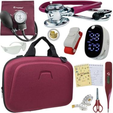 Imagem de Kit Enfermagem Maleta Completo Super Luxo + Monitor Glicose - Love Sau