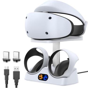 Imagem de Carregador Base Suporte Dock Para Oculos PlayStation VR2 PSVR2 Branco 