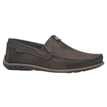 Imagem de Mocassim Pegada Couro Masculino - 141603, Marrom, 40