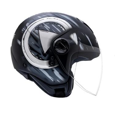 Imagem de Capacete Aberto Freeway M Play Preto Grafite Fosco ~ Peels