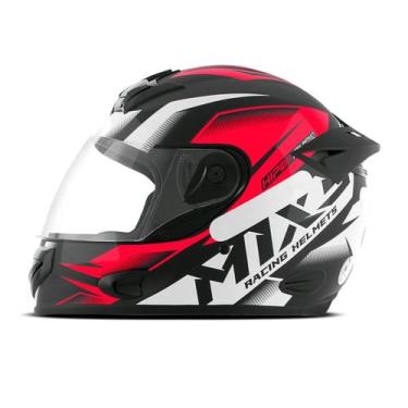 Imagem de Capacete Moto Fechado Mixs MX2 Storm Brilhante Segurança Conforto Prot