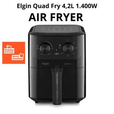 Imagem de Fritadeira Air Fryer Elétrica sem Óleo Elgin Quad Fry 4,2 Litros 1.400