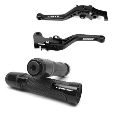 Imagem de Kit Esportivo Manete Manopla Cb 500f Cb500f Gravado A Laser - Special 