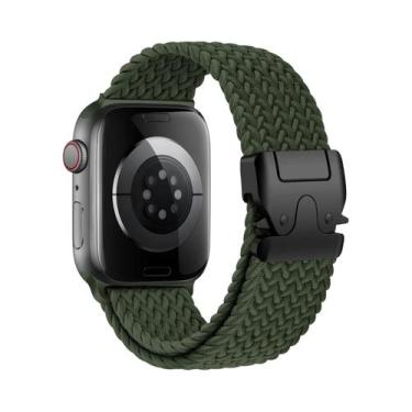 Imagem de Pulseira Trançada Para Apple Watch 40mm 44mm 46mm 42mm 49mm 45mm 41mm 