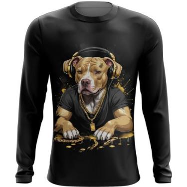 Imagem de Camiseta Manga Longa Pitbull com Headphones 10 - Kasubeck Store®, INF 