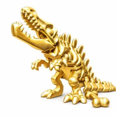 Imagem de Dinossauro Espinossauro Esqueleto Flexível  Brinquedo Articulado Colec